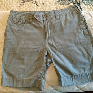 Light Sage Green Long Shorts